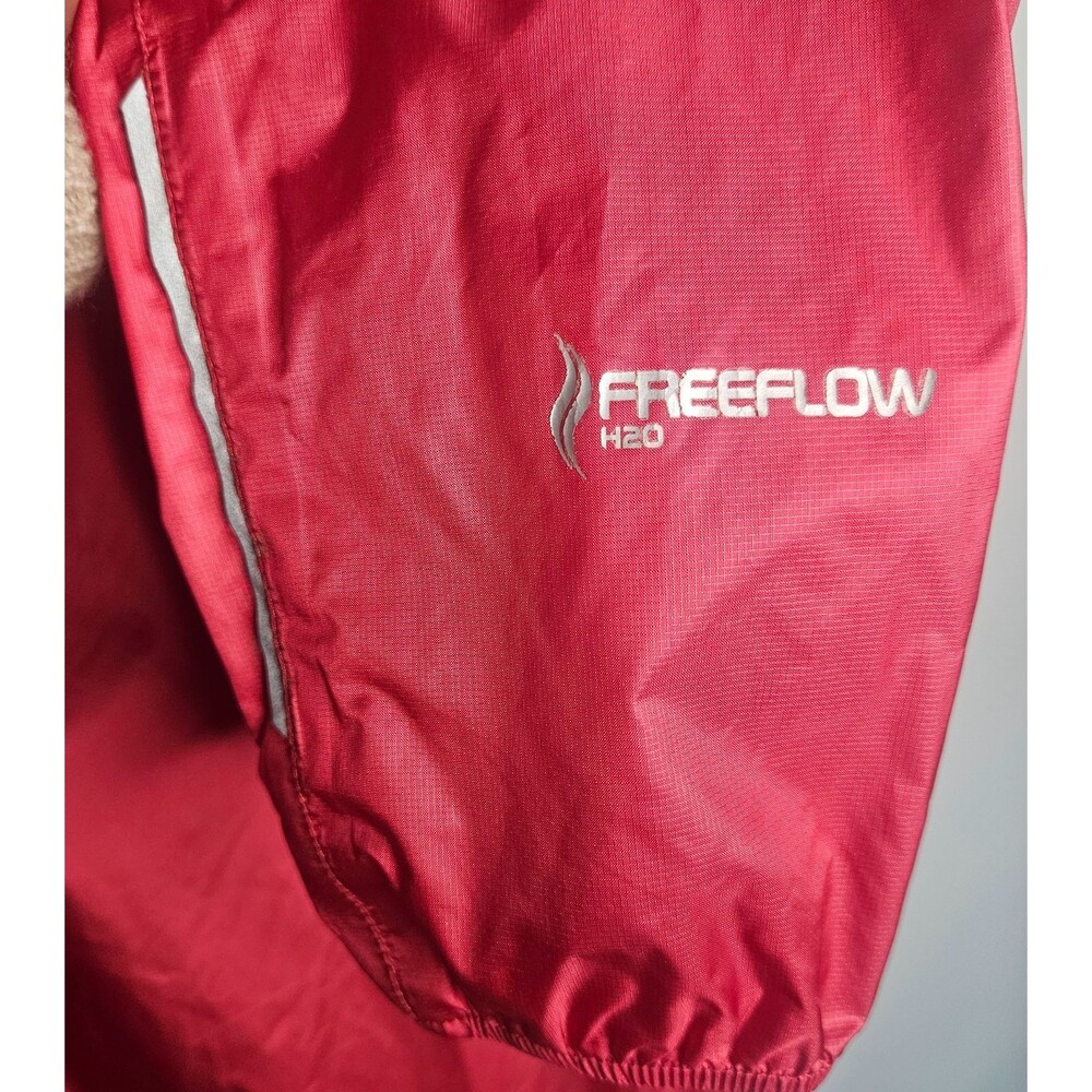 MONTANE Womens Freeflow H20 Jacket 12 Red Lightweight Packable Reflective GP-L09 - Picture 4 of 5